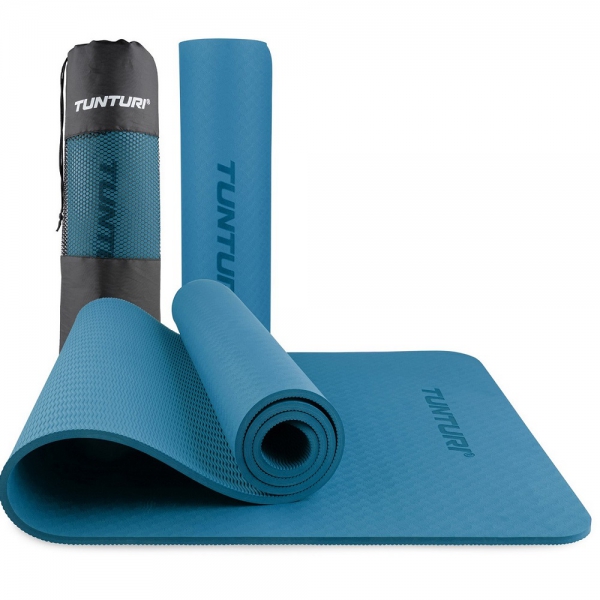 Tunturi TPE Yogamatte Rutschfest 8 mm Blau