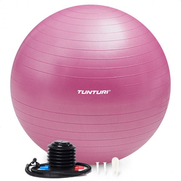 Tunturi Gym Ball - Fitnessball reissfest ABS 65 cm Violett