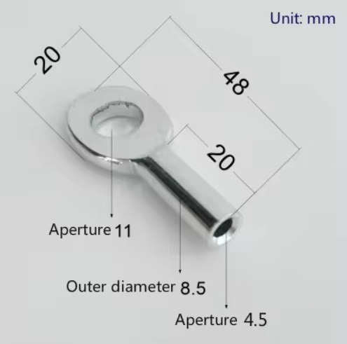 Stahl-Drahtseil Endstück mit Lasche zu 6mm Kabel