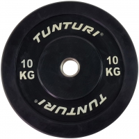 Tunturi Bumper Plate Hantelscheiben 50 mm 10 kg Einzeln