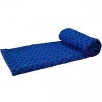 Tunturi Yoga Tuch Rutschfest mit Tasche Farbe Blau