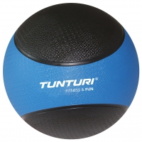 Tunturi Medizinball 4 kg Schwarz mit Blau (Aktion)