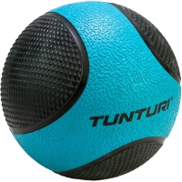 Tunturi Medizinball PVC 4 kg blau/schwarz