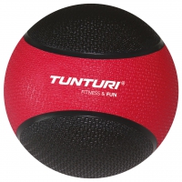 Tunturi Medizinball 3 kg Schwarz mit Rot (Aktion)
