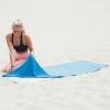 Tunturi Yoga Tuch Rutschfest mit Tasche Farbe Blau
