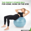 Tunturi Gym Ball - Fitnessball reissfest ABS 65 cm Hellblau