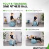 Tunturi Gym Ball - Fitnessball reissfest ABS 65 cm Hellblau