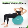 Tunturi Gym Ball - Fitnessball reissfest ABS 65 cm Türkis