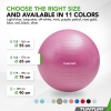 Tunturi Gym Ball - Fitnessball reissfest ABS 75 cm Violett