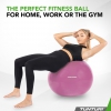 Tunturi Gym Ball - Fitnessball reissfest ABS 75 cm Violett