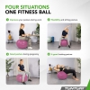 Tunturi Gym Ball - Fitnessball reissfest ABS 75 cm Violett